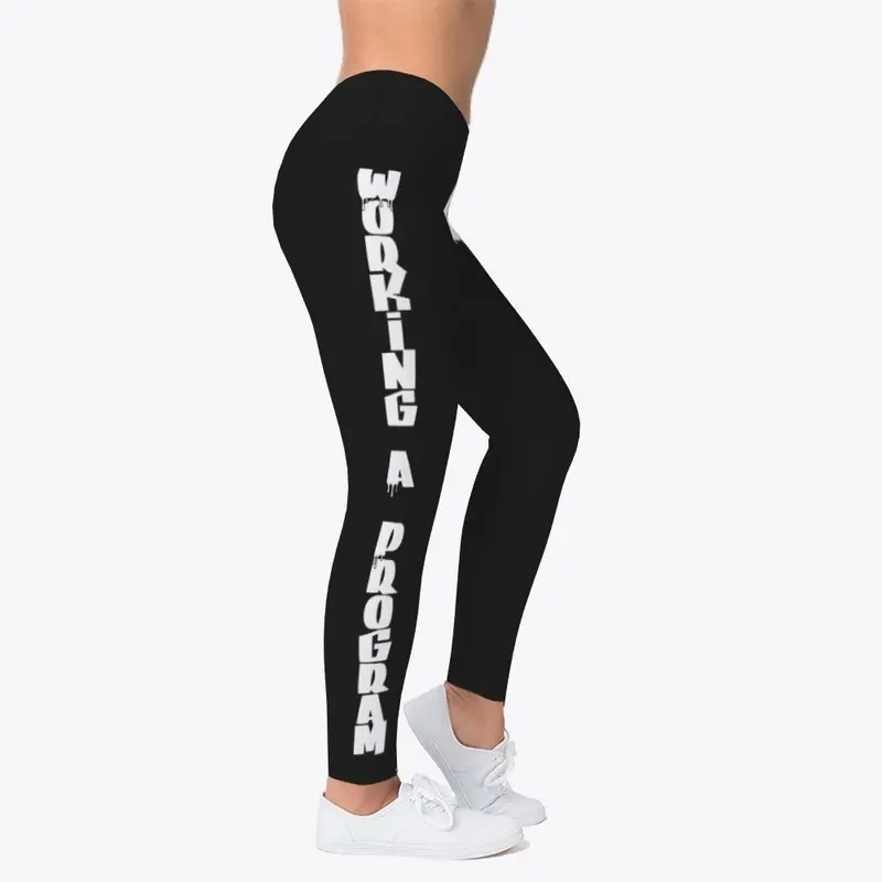 WAP Leggings - White on Black - Style 1